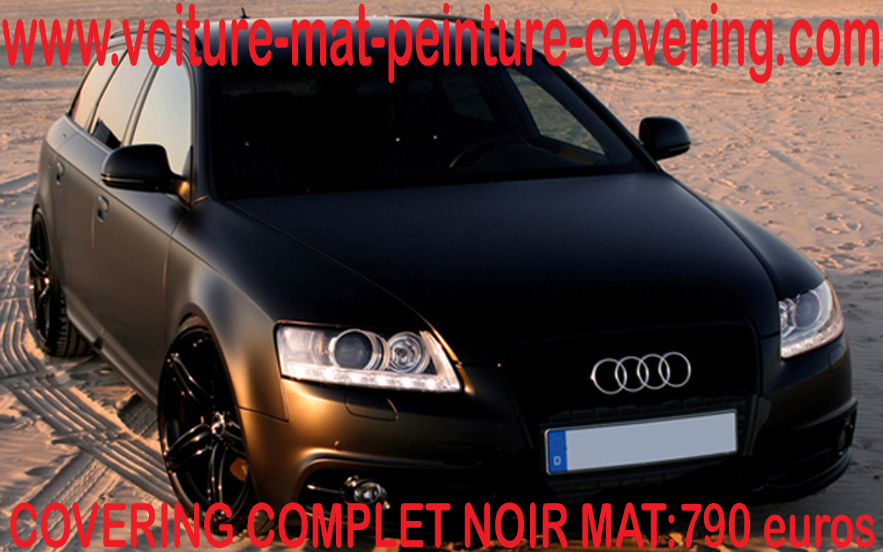 Covering noir mat Audi A1 🏴 - Design-Covering.fr