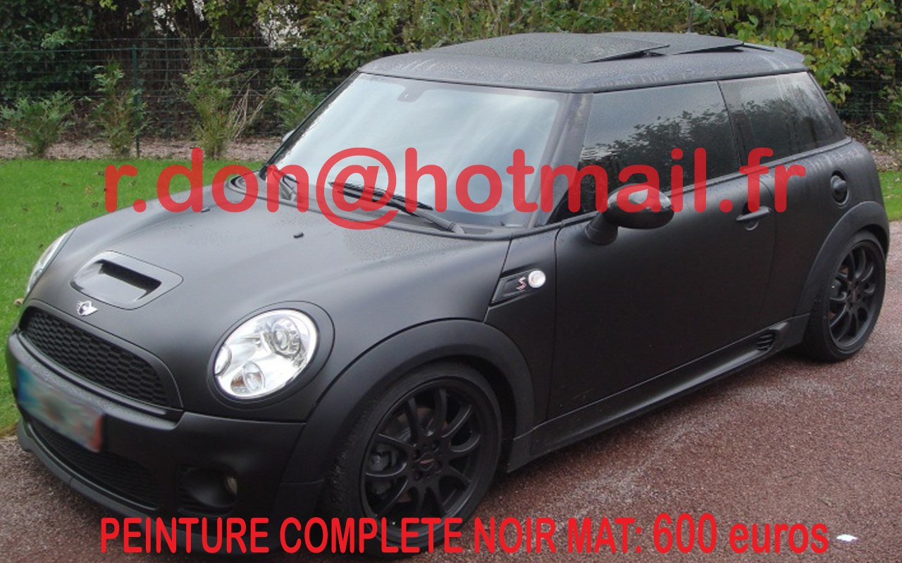 Covering - Covering Peinture Noir Mat: Hoodrich Customz