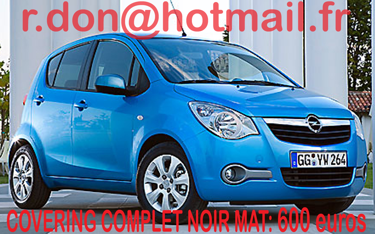 Opel Agila noir mat, Opel agila noir mat, Opel agila noir mat